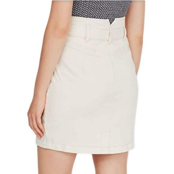 Free People "Livin It Up" Mini Pencil Skirt in White, Size 4 / Small NWT - Picture 5 of 12